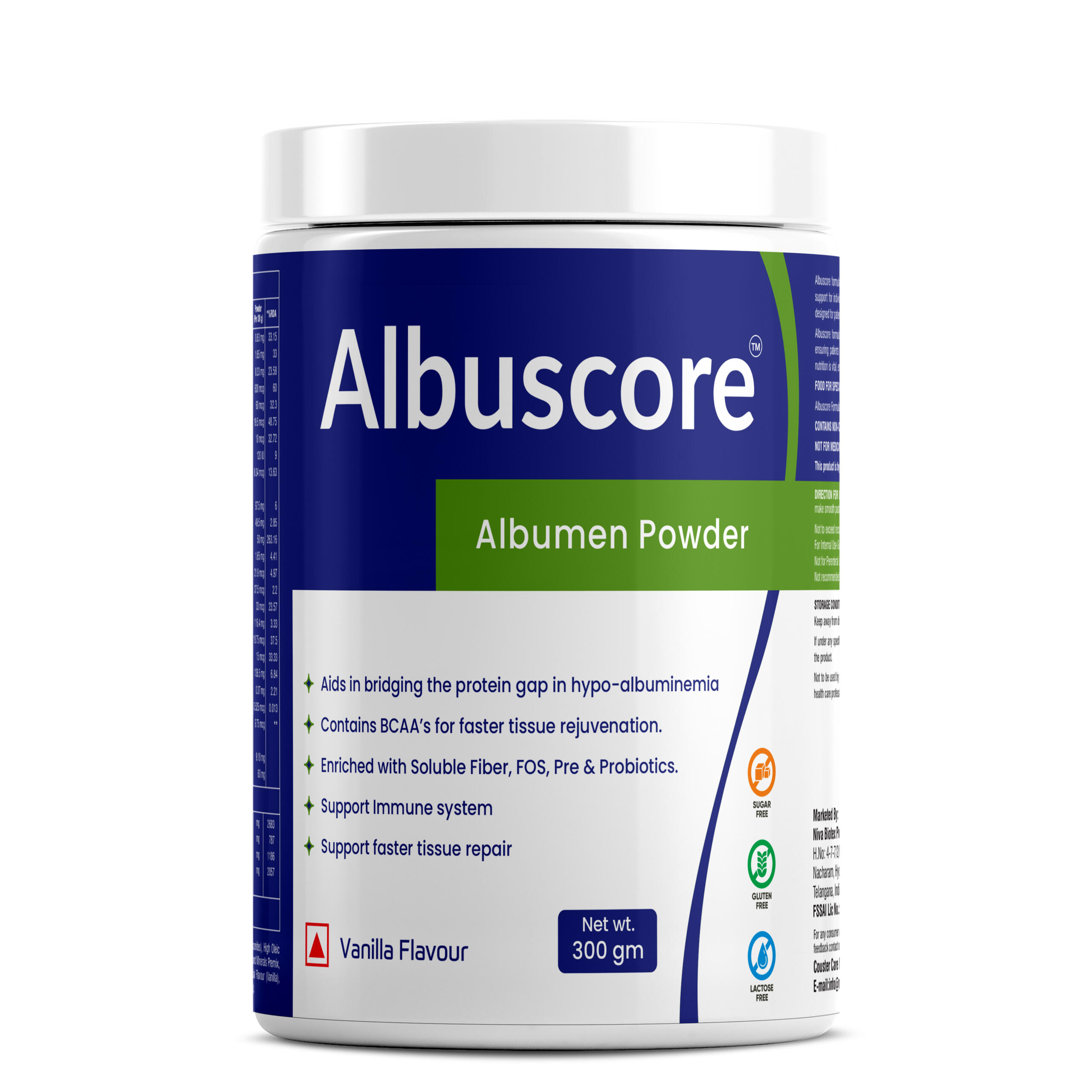 Albuscore-Vanilla Flavour 300 gm